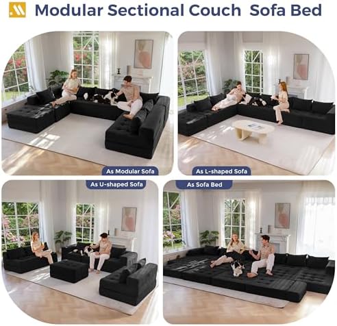 MAXYOYO 9-Seater U-Shaped Modular Sectional Sofa Couch - Image 4