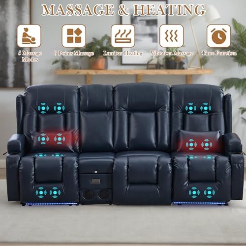 TUNYI Power Loveseat Recliner Sofa - Image 4