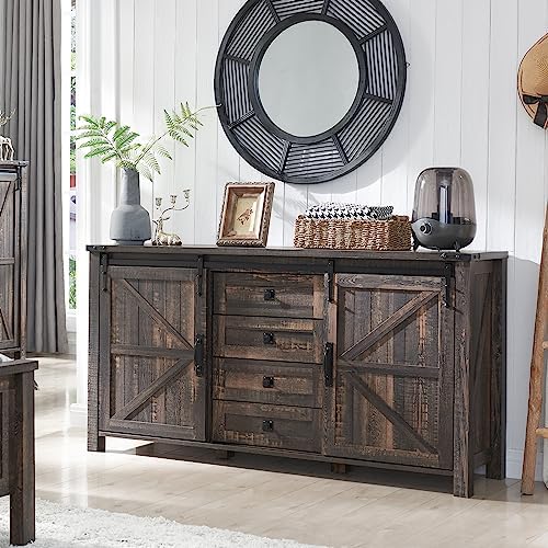 T4TREAM 60-Inch Farmhouse Dresser by T4TREAMFurniture