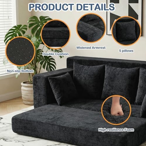 Boneless Couches 70", 3 Seater Boneless Couch - Image 5