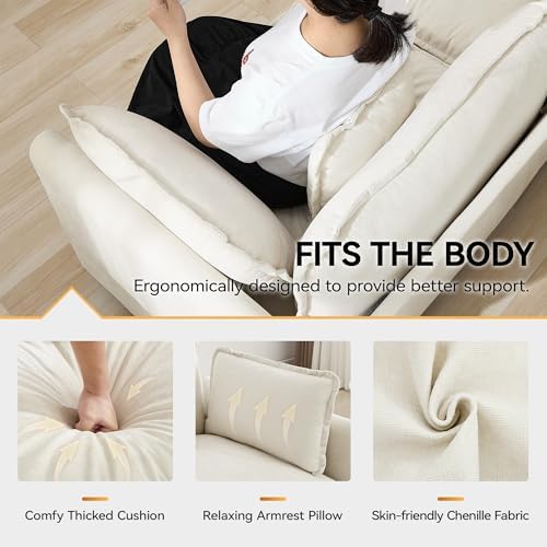 113'' V Shaped Sectional Cloud Couch, Modular Sofas - Image 5