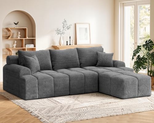 Vipbear 120" Oversized Modular Sectional Sofa, Boneless Couch by VipbearLiving