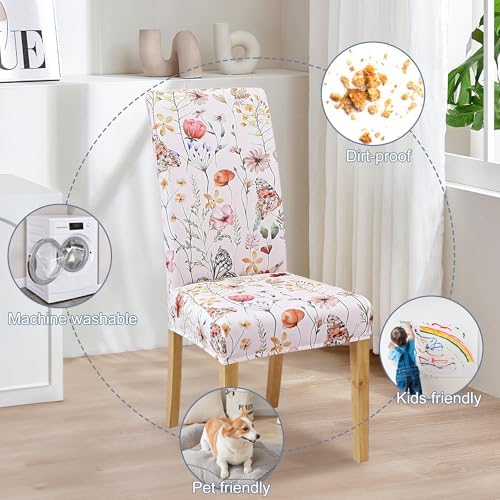 Dining Chair Covers, Stretch Seat Covers, Washable Furniture Protector - Image 6