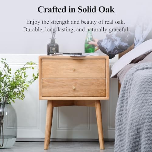 Night Stand, Midcentury Modern Solid Wood Nightstand - Image 6