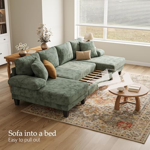 Txtin's Sleeper Sofa with Pull Out Couch Bed | 112 Inch Couches - Image 4