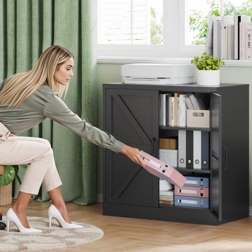 Letaya 36" Metal Storage Cabinet, Office/Bathroom - Image 2