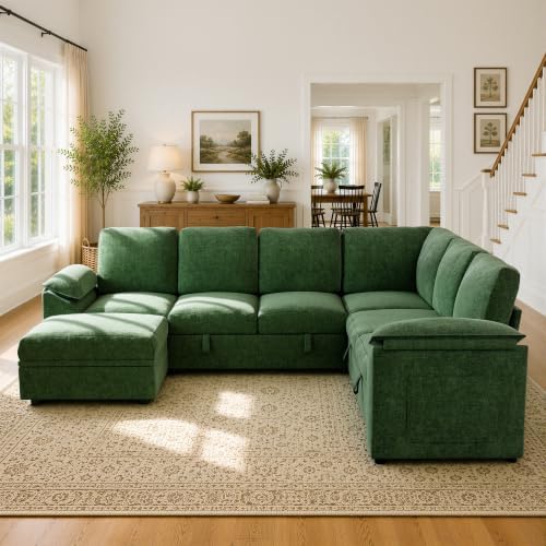 Xbrigh 108" Modular Sectional Sleeper Sofa - Image 2