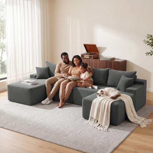 Mangodan Cloud Sectional Couch, Boneless Couches - Image 2