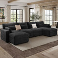 WorthFurni 146.5'' Modular Sectional Sofa, U Shaped Oversized Extra Deep Couches by WorthFurni