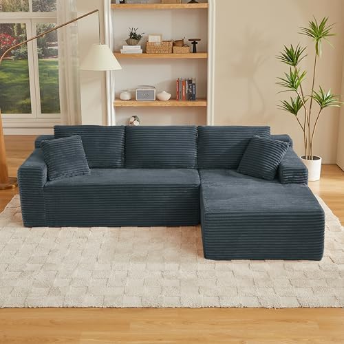 L Shaped Cloud Sectional Sofa for Living Room Boneless Couches - Image 5