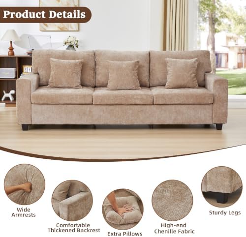 94.5'' 3-Seater Sofa Couch - Image 4