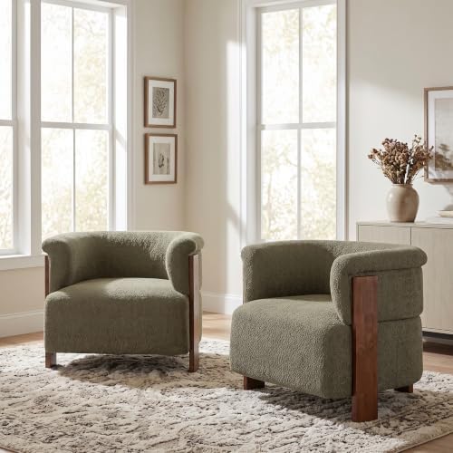 Christopher Knight Home Suli Modern Accent Chairs Set of 2, Boucle Upholstered - Image 5