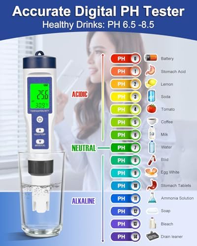 Pool Salt Tester, Digital Salt Water Pool Tester & Ph Tester, Salt Tester - Image 6