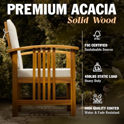 Idzo Wood Club Chairs Set 2 - Image 3