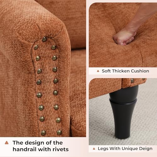 Accent Chair for Living Room, Modern Mid Century Reading Chair Armchair High - Image 4