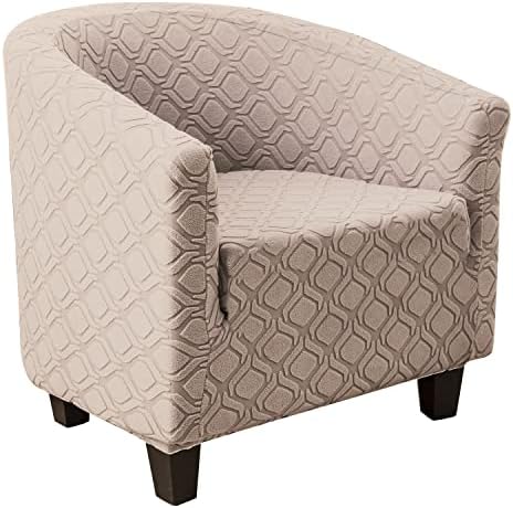 MIFXIN Tub Chair Slipcover 1 Piece Stretch Club Chair Cover Spandex Elastic by MIFXIN