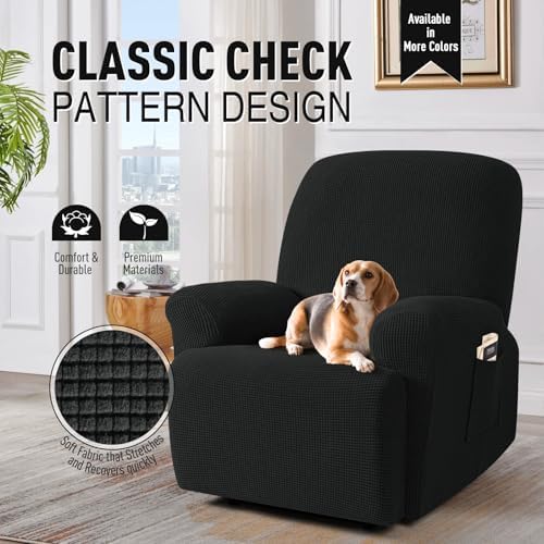 TAOCOCO Stretch Recliner Chair Covers 4 Piece - Image 2