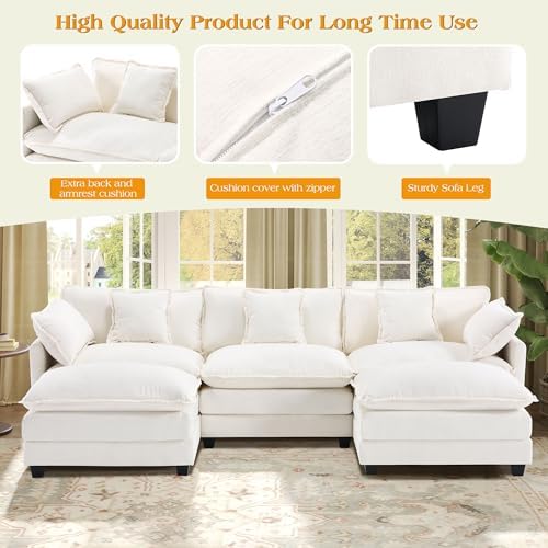 Hanherry Modular Sectional Sofa, Cloud Couch - Image 4