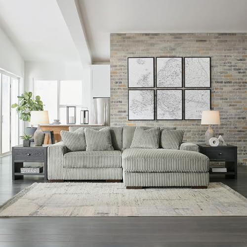 Signature Design by Ashley 99in Corduroy Sectional Sofa - Image 2