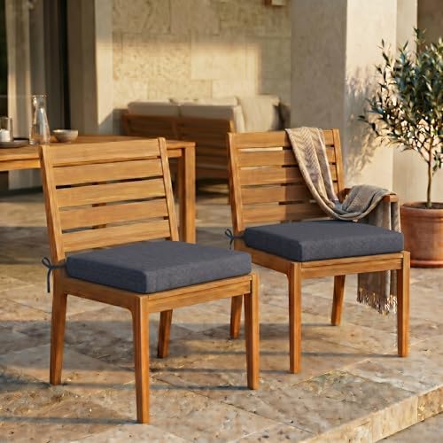 RSH DECOR: Sunbrella Foam Chair Cushions Set of 2 | 20" x 20" x 2" | - Image 2