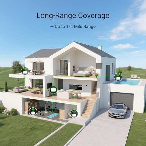 YoLink Water Leak Starter Kit: Hub + 4 Leak Sensor 1, LoRa Long-Range, - Image 2