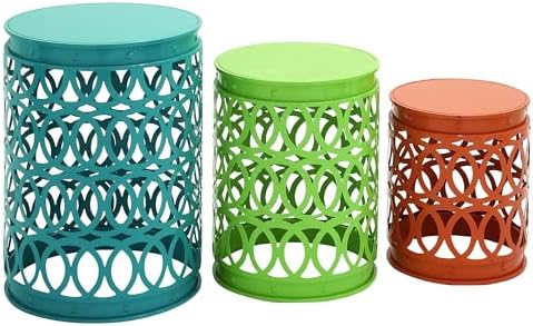 Deco 79 Metal Accent Table, Matte Multi Colored by Unknown