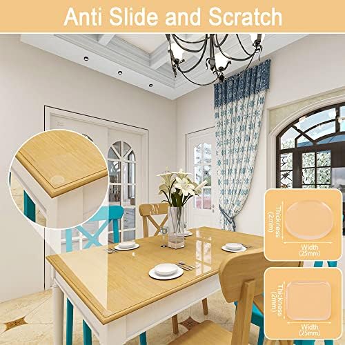 Premium Clear Soft Glass Table Top Bumper, Anti Slide and Scratch - Image 6