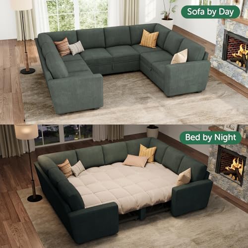 HONBAY 111'' Modular Sectional Sleeper Sofa - Image 3