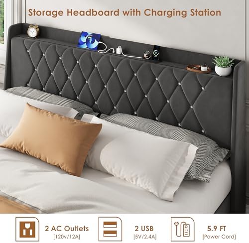 Garvee King Size Bed Frame - Image 6