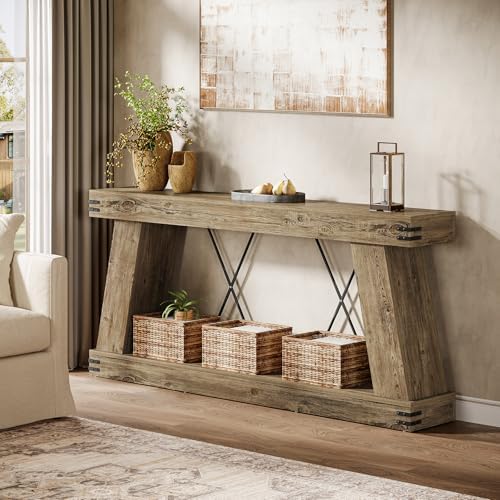 Tribesigns 70.87" Farmhouse Console Table - Image 3