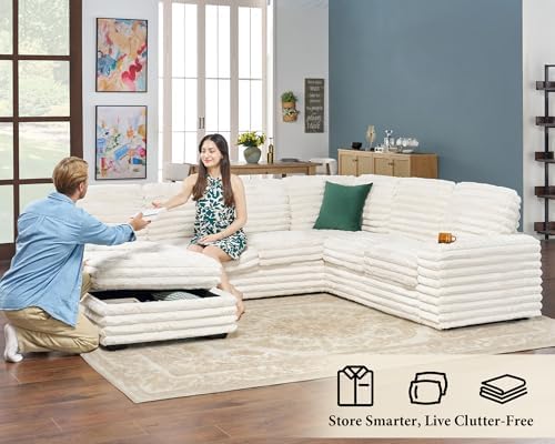 112" Sectional Couch, U Shaped Couch - Image 5