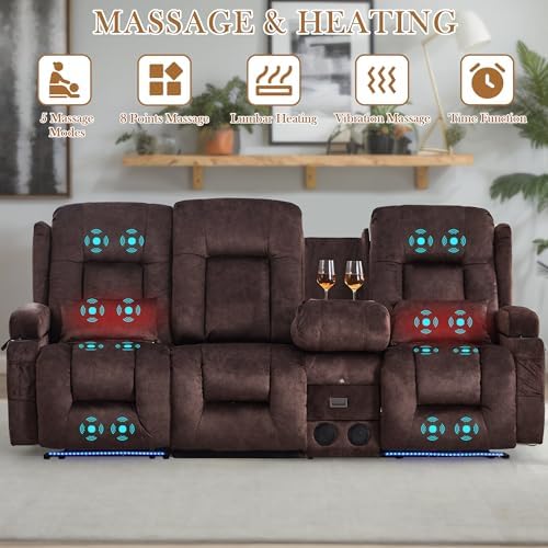 TUNYI Power Loveseat Recliner Sofa - Image 4