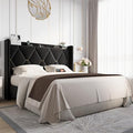 Allewie Queen Bed Frame with Storage Headboard & Smart Charging Station by Allewie
