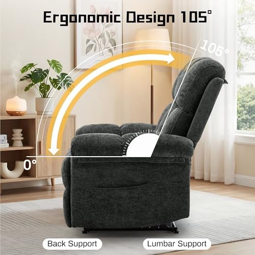 Korser Recliner Chair, Living Room Recliner Chairs - Image 4