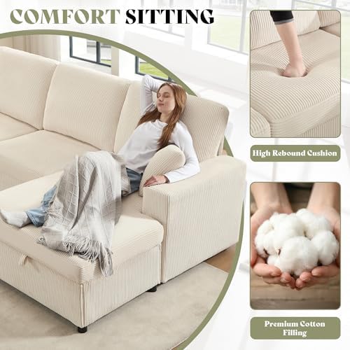 130" Sectional Couches for Living Room, Modular Sectional Sofa - Image 6