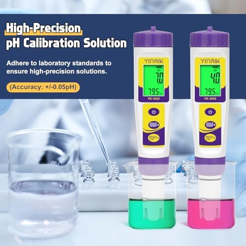 YINMIK pH Calibration Solution 4.00 7.00 pH Buffer Solution Each 16.9Fl oz - Image 2