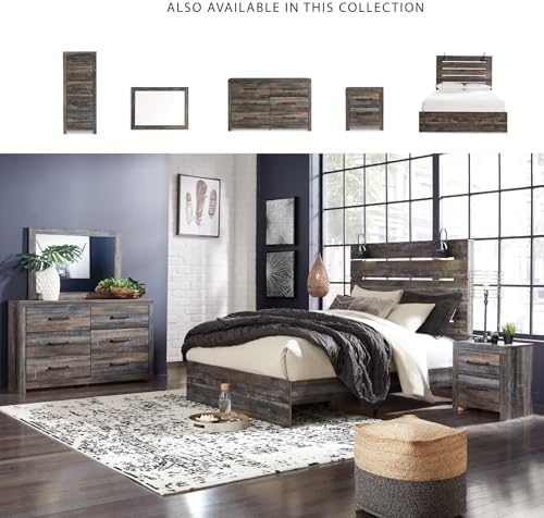 Signature Design by Ashley Drystan Rustic King Size Bed Frame - Image 6