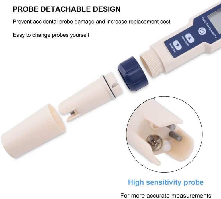 5 in 1 PH Meter Gomass 0.01 High Accuracy ph Tester Digital - Image 4