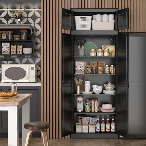 Steeloong 86"Metal Pantry Storage Cabinet - Image 2