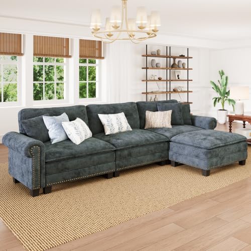 PHI VILLA 116" Oversized Modular Sectional Couch L Shaped by PHIVILLA
