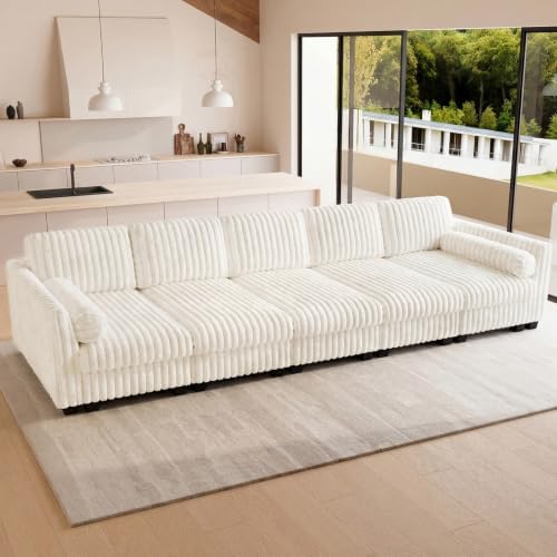 Belffin Oversized Cloud Deep Seat Sectional Sleeper Sofa Bed Corduroy Couch. - Image 3