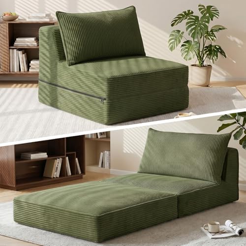 Erament Folding Sofa Bed, Portable Floor Couch Lounge Sofa by Unknown