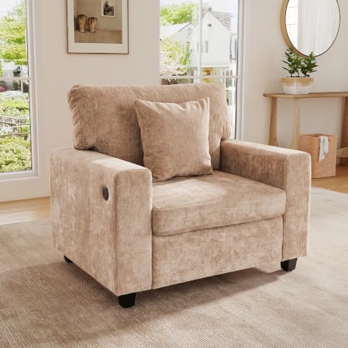 41'' Accent Chair with USB & Type-C Charging Ports Single Seat Sofa by MAHYIZYI-SimpleFashionable