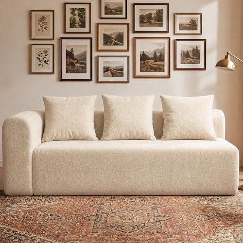 Claiks 71" Left Armrest Boneless Sectional Loveseat Sofa by CLAIKS