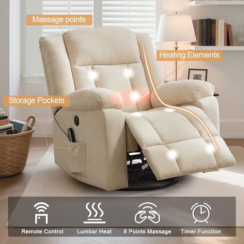 Korser Rocker Recliner, Glider Recliner Chairs - Image 4
