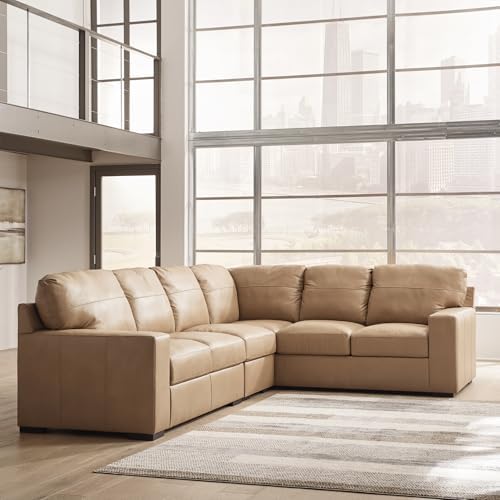 Signature Design by Ashley 3-Piece Top Grain Leather Sectional Sofa - Image 2