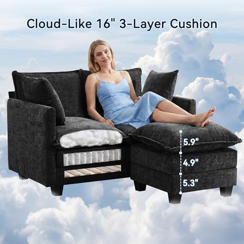 L-Shape Loveseat Sofa Couch - Image 3