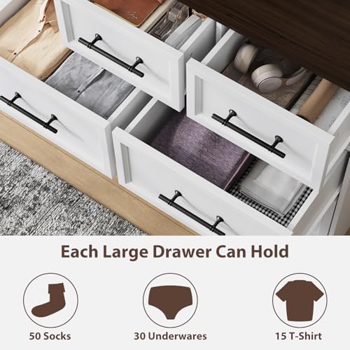 YANSNWO White 10 Drawer Dresser - Image 4
