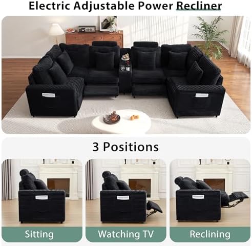 RARZOE Oversized Modular Sectional Sofa, 6-Seater U-Shaped - Image 5