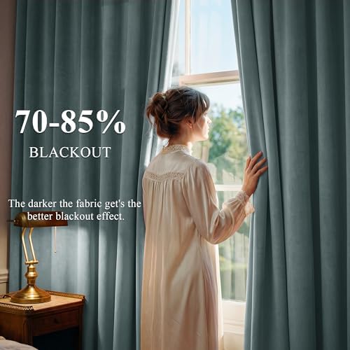 StangH Dark Slate Velvet Curtains - Image 3
